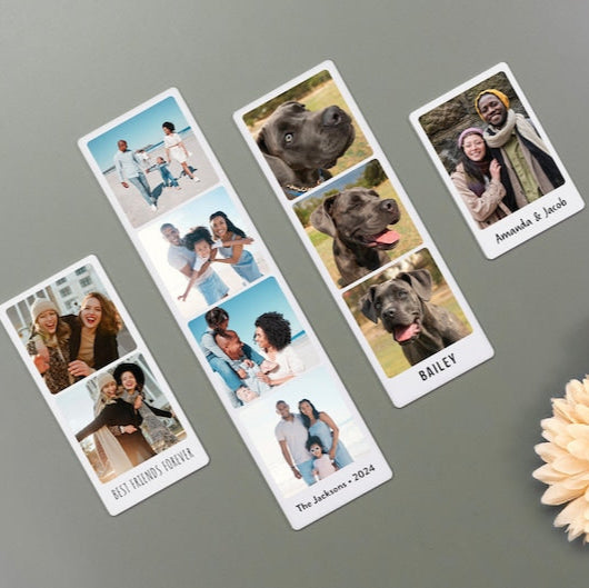 Personalized Photo Strips Magnet Photo Fridge Magnets Best Friends Couples Gift Wedding Engagement Gift For Her Photo Collage Picture
