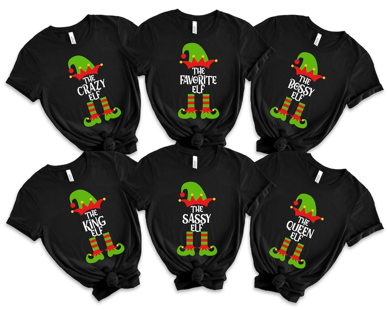 Custom The Elf Shirt, Custom Elf Shirt, Christmas Family Matching, Funny Christmas Shirt, Christmas Elf Shirts,Christmas Family Matching Tee