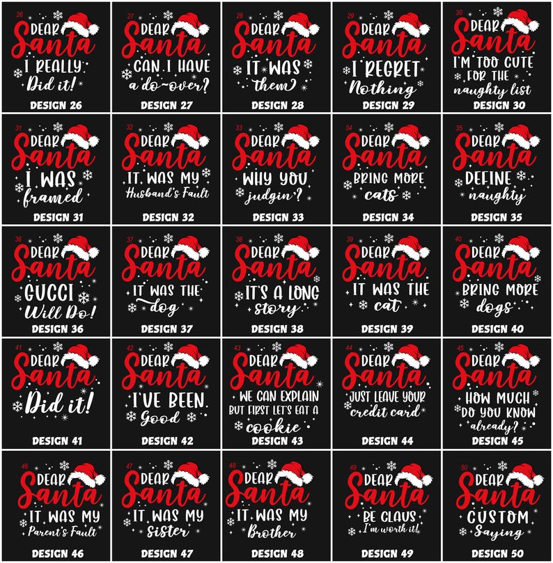 Dear Santa Group Shirts, Santa Custom Shirts, Dear Santa Christmas Family Shirts, Christmas Family Shirts, Christmas Quotes Shirts, Xmas Tee