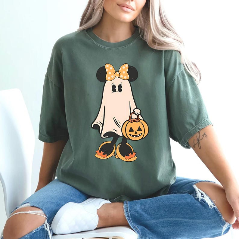 Retro Mickey Minnie Halloween Couple Shirts, Mickey Ghost Shirt, Minnie Ghost Shirt, Spooky Season Shirt, Disney Halloween il_794xN.6337711061_la31.jpg