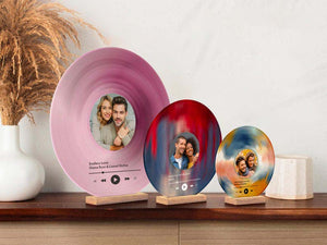 Custom Vinyl Record with Photo, Christmas Gifts for Him,Wedding Couple Gifts, Birthday Gift, Anniversary Gift, Best Friend Gift, Song Plaque