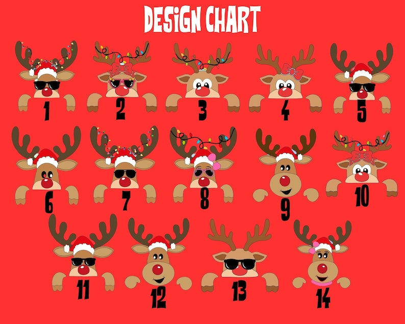 Custom Reindeer T-shirts, Custom Christmas Sweatshirts, Christmas Party Shirt, Xmas Name Shirt, Family Christmas Tee, Personalized Christmas