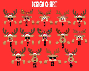 Custom Reindeer T-shirts, Custom Christmas Sweatshirts, Christmas Party Shirt, Xmas Name Shirt, Family Christmas Tee, Personalized Christmas