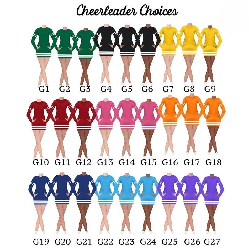 Personalized Girl Cheerleader Ornament, Custom Cheerleading Ornament, Cheer Coach Gift, Cheerleader Girl Ornament, Cheer Christmas Ornament