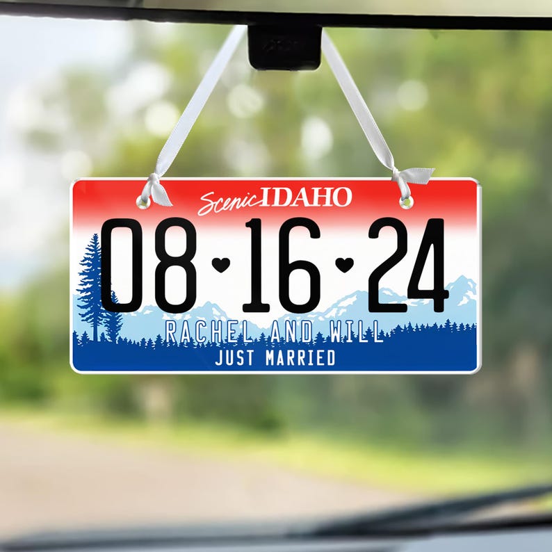 Personalized Married 2025 License Ornament, Acrylic Married Christmas Decoration
