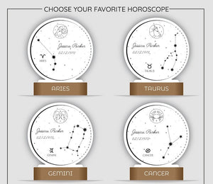 Personalized Zodiac Night Light: Custom Astrology Gift