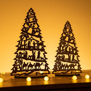 Personalized Xmas Nativity Tree, Christian Gift, Family Christmas, Nativity Display, Xmas Decorations, Tree Ornaments, Christmas Story