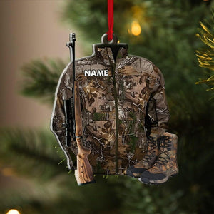 Personalized Hunting Ornament for Christmas,Gift for Deer Hunting Lovers,Hunter Christmas Ornament, Custom Hunting Ornament,Hunter Gift