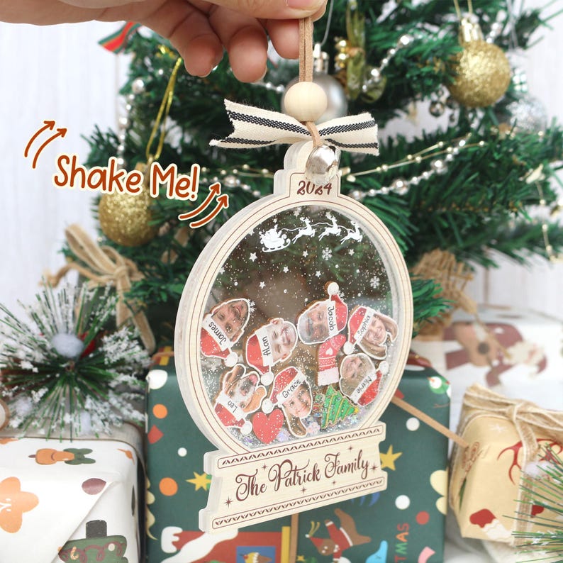 Personalized Photo Family Christmas Ornament: Custom Acrylic Keepsake