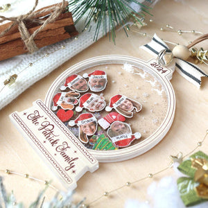 Personalized Photo Family Christmas Ornament: Custom Acrylic Keepsake