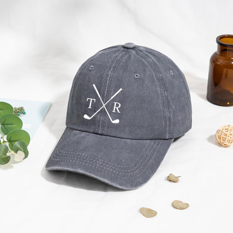 Personalized Text Hat, Custom Logo Embroidered Hat, Retro Baseball Hat, Vintage Style Trucker Hat, Fathers Day Gift, Unisex Baseball Hat.