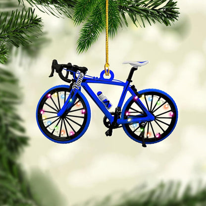 Personalized Bicycle Christmas Ornaments, Cycling Ornament, Bicycle Gift, Christmas Gifts For Bicycle Rider, Bike Xmas Ornament