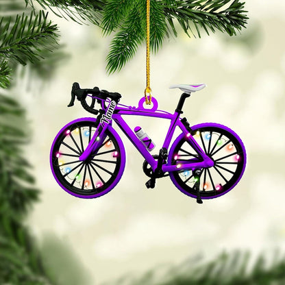 Personalized Bicycle Christmas Ornaments, Cycling Ornament, Bicycle Gift, Christmas Gifts For Bicycle Rider, Bike Xmas Ornament