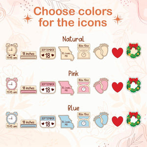 Personalized Baby's First Christmas Ornament: Shakeable Acrylic Keepsake