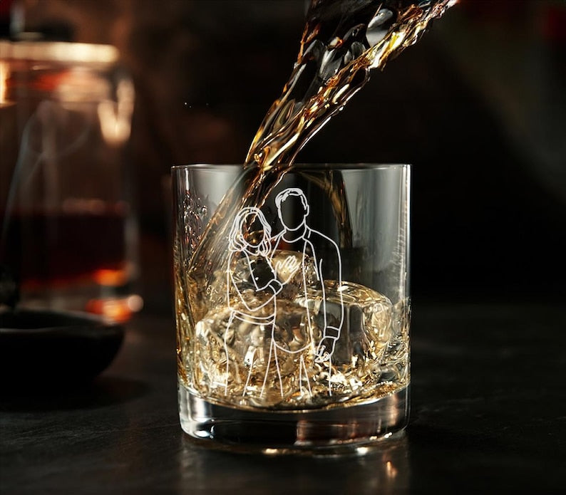 I Love Your Face Especially When it between my leg Personalized Engraved Whiskey Glass, Custom Name Whiskey Gift For Men, Anniversary Gifts