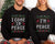 Funny Couple Ugly Christmas Sweater, I Come in Peace I'm Peace Sweater, Humorous Couples Matching Holiday Apparel Holiday Party Adult Humor