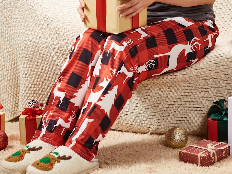 Christmas Pants for Family, Buffalo Plaid Pants, Matching Christmas pants,Family Pants, Christmas Kids Toddler, Baby, Mommy and Me