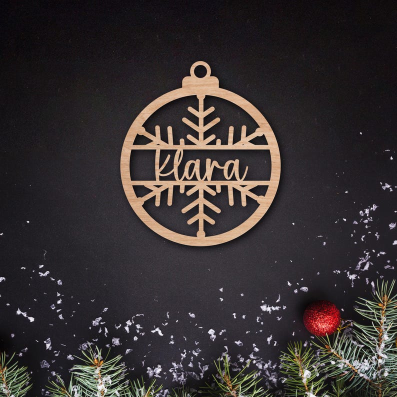 Custom Christmas Ornaments, Personalized Name Wooden Ornament, Custom Family Ornament, Customized Christmas 2024 Ornament, Christmas Gifts