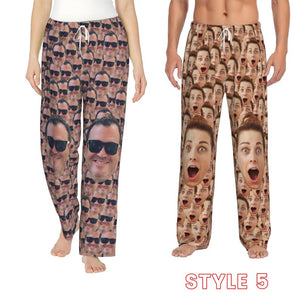 Custom Face Pajama Pants,Personalized Pants Pajamas,Custom Pj Pants,Photo Pajama,Dog Pajamas,Christmas/Anniversary Photo Gift For Her Him