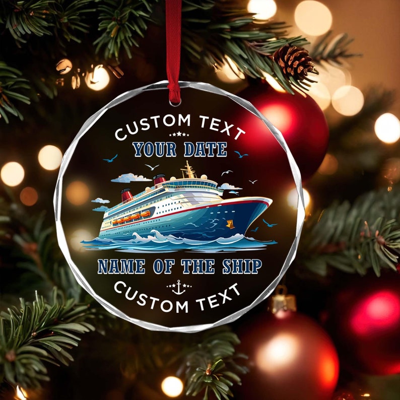 Personalized Cruise Ornament, Cruise Christmas Ornament Cruise Ship Ornament Personalized Vacation Keepsake Ornament Cruise Lover Gift