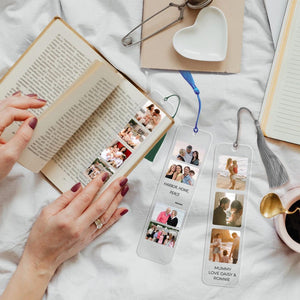 Custom Acrylic Bookmark from Your Photo, Personalized Picture Bookmark for Woman Colorful Tasse Book Accessories Gift