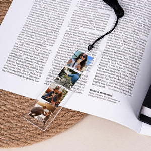 Custom Acrylic Bookmark from Your Photo, Personalized Picture Bookmark for Woman Colorful Tasse Book Accessories Gift