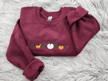 Enchanted Fall Pumpkins Embroidered Crewneck - Pumpkin Patch Crewneck - Autumn Style- Pumpkin Forest - T-Shirt - Sweatshirt - Hoodie il_794xN.6351857718_keim.jpg