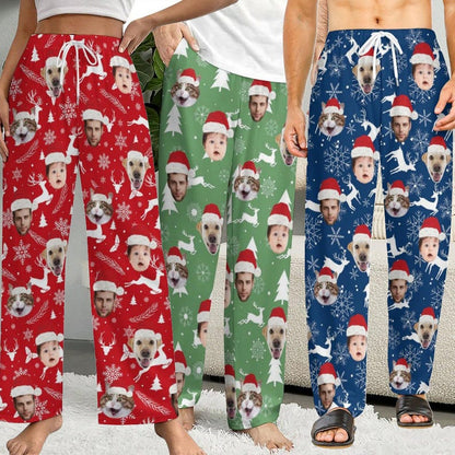 Christmas Pajama Pants with Faces, Faces on Pajamas, Face Pajama Pants, Personalized Pajamas with Face, Custom Face Pajamas, Gift for Family il_794xN.6353155797_gn4o.jpg