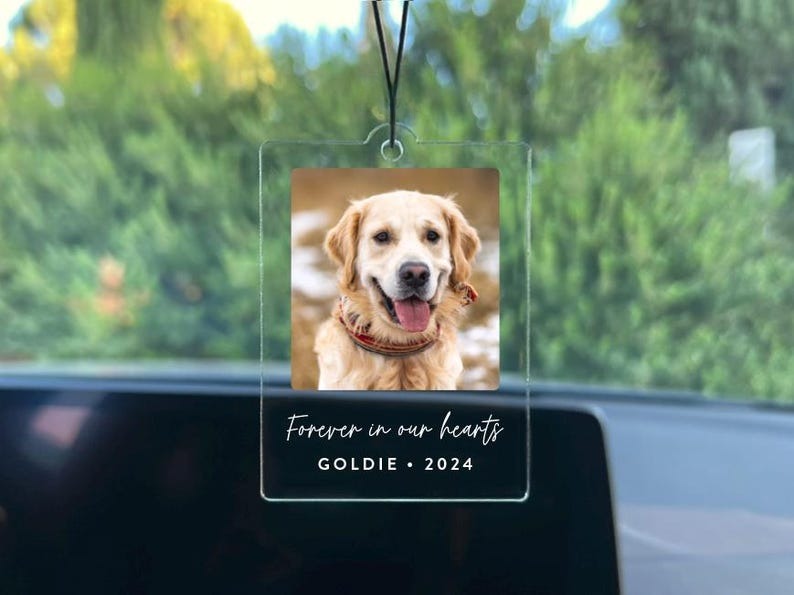 Personalized Photo Car Ornament: Custom Acrylic Picture