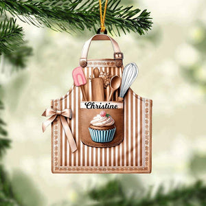 Personalized Baking Christmas Ornament, Baking Ornament, Baker Ornament, Grandma Gift, Christmas Gift For Baking Lover, Xmas Tree Hanging