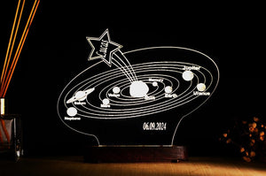Personalized Solar System Night Light: Kids Room Decor