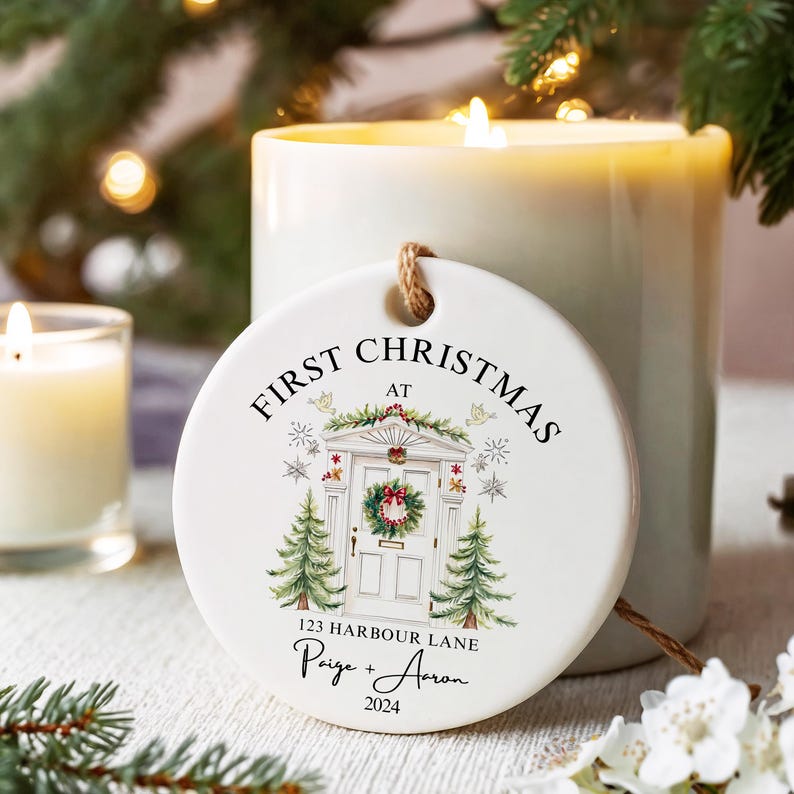 Our New Home Christmas Ornament, Our First Christmas Ornament, House Address Ornament, Our First Home Keepsake, First Home Bauble 2024