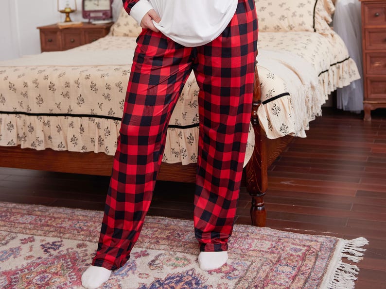 Christmas Pants for Family, Buffalo Plaid Pants, Matching Christmas pants,Family Pants, Christmas Kids Toddler, Baby, Mommy and Me