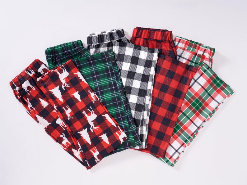 Christmas Pants for Family, Buffalo Plaid Pants, Matching Christmas pants,Family Pants, Christmas Kids Toddler, Baby, Mommy and Me