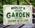 Personalized Garden Sign | Rustic Distressed Finish | 9 Custom Text options | Outdoor Garden Decor | Gift for Her | Mother's Day Gift