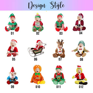 Adorable Newborn Baby Elf - Personalized Babys Photo First Christmas Ornament, Baby 1st Christmas Ornament, Custom Newborn Christmas Gift