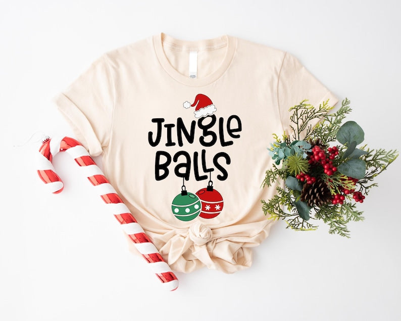 Christmas Couples Shirts,Jingle Balls,Tinsel Tits,Funny Matching Couples Shirts,Couples First Christmas T Shirts,Funny Christmas Gift Shirts