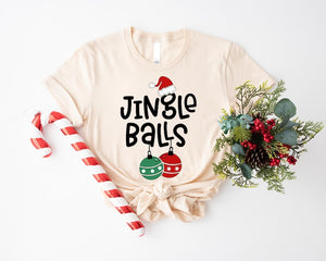 Christmas Couples Shirts,Jingle Balls,Tinsel Tits,Funny Matching Couples Shirts,Couples First Christmas T Shirts,Funny Christmas Gift Shirts