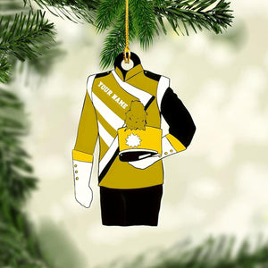 Personalized Marching Band Uniform Ornament, Band Uniform Ornament, Wood Ornament, Christmas Band Ornament, Marching Band Wooded Ornament