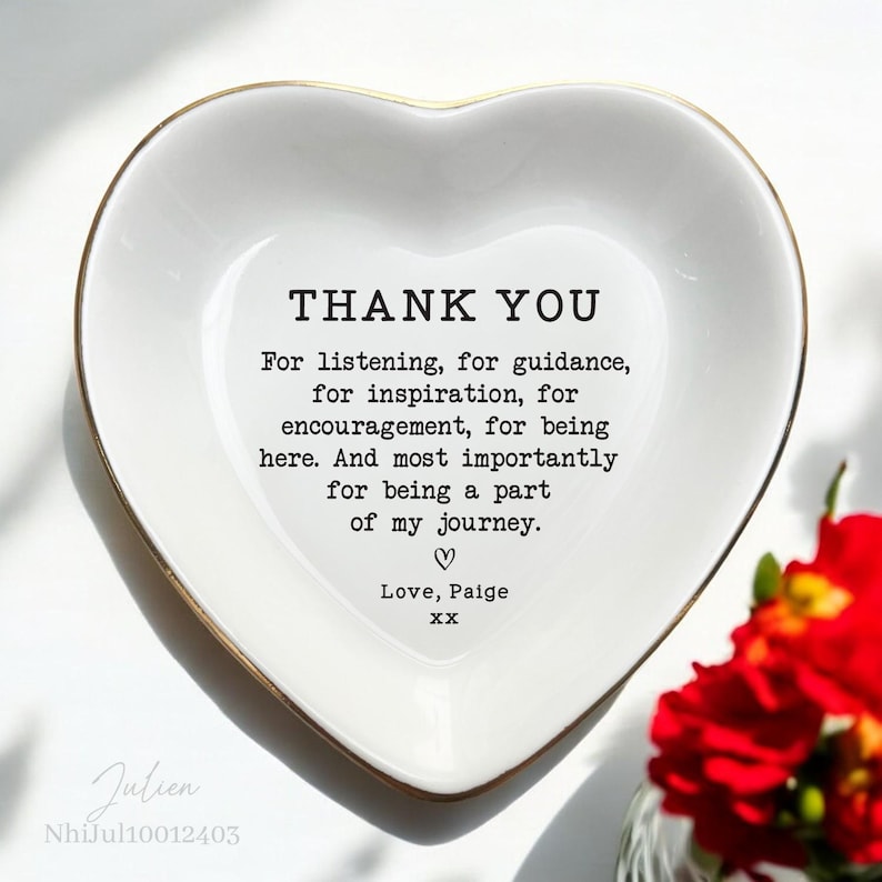 Personalized Thank You Gifts Ring Dish-Gifts For Teacher-Farewell Gift for Mentor -Gift For Friend-Wedding Gift for Mom-Sister Birthday Gift