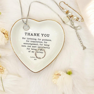 Personalized Thank You Gifts Ring Dish-Gifts For Teacher-Farewell Gift for Mentor -Gift For Friend-Wedding Gift for Mom-Sister Birthday Gift