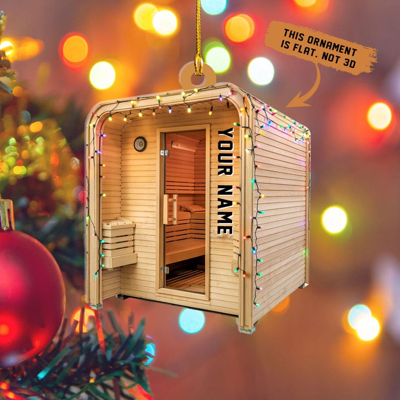 Personalized Hot Tub Sauna Christmas Ornament,Custom Hot Tub Ornament,Hot Tub Lover Christmas Ornament,Spa Hot Tub Ornament,Hot Tub Ornament