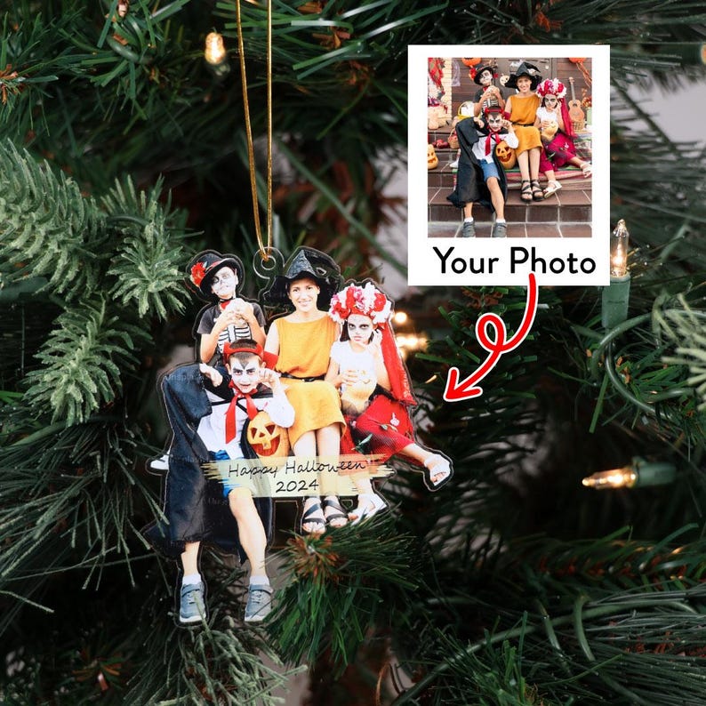 Custom Photo Ornament | Acrylic Picture Ornament | Custom Photo Cutout Ornament | Christmas Ornament | Personalized Family Ornament