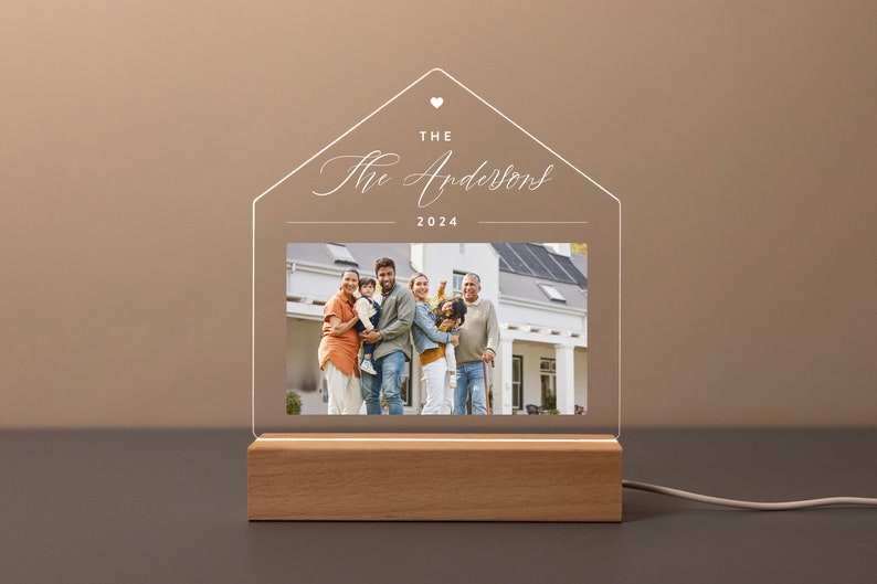 Personalized New Home LED Light, Housewarming Gift, New Home Gift, First Home Gift, Realtor Closing Gift, Home Sweet Home