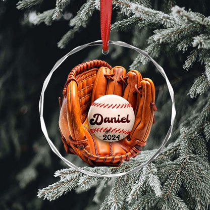 Personalize Baseball Ornament, Custom Christmas Baseball Ornament, Baseball Christmas Tree Ornament, Baseball Team Gift, 2024 Ornament Gift