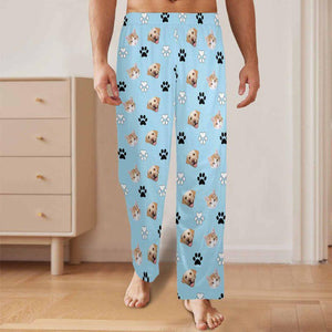 Custom Pajama Pants, Personalized Pet Face Pajamas Pants, Custom Dog Pajamas Pants, Pet Photo Pajama, Face on Pajamas Socks, Christmas Gifts