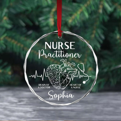 Personalized Nurse Practitioner Ornament, Nurse Practitioner Gift, NP Nurse Gift, Nurse Ornament, New Nurse Gift, Nurse Christmas Ornament
