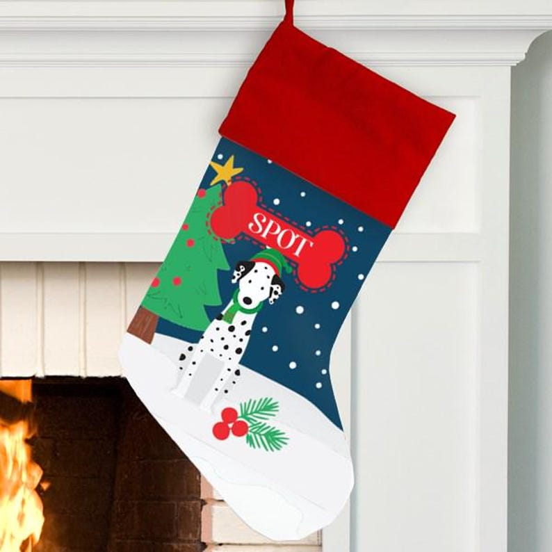 Personalized Dog Breed Stocking, Dog Christmas Stocking, Custom Puppy Stocking, Dog Christmas Gift, Goldendoodle Stocking, Maltese, Huskey