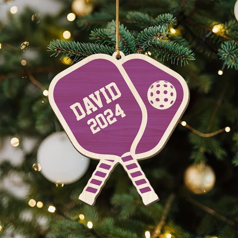 Personalized Pickleball Lover Gifts, Pickleball Ornament, Pickleball Gifts, Custom Name Sport Players Christmas Gifts, Sports Christmas Gift