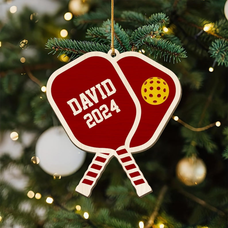 Personalized Pickleball Lover Gifts, Pickleball Ornament, Pickleball Gifts, Custom Name Sport Players Christmas Gifts, Sports Christmas Gift